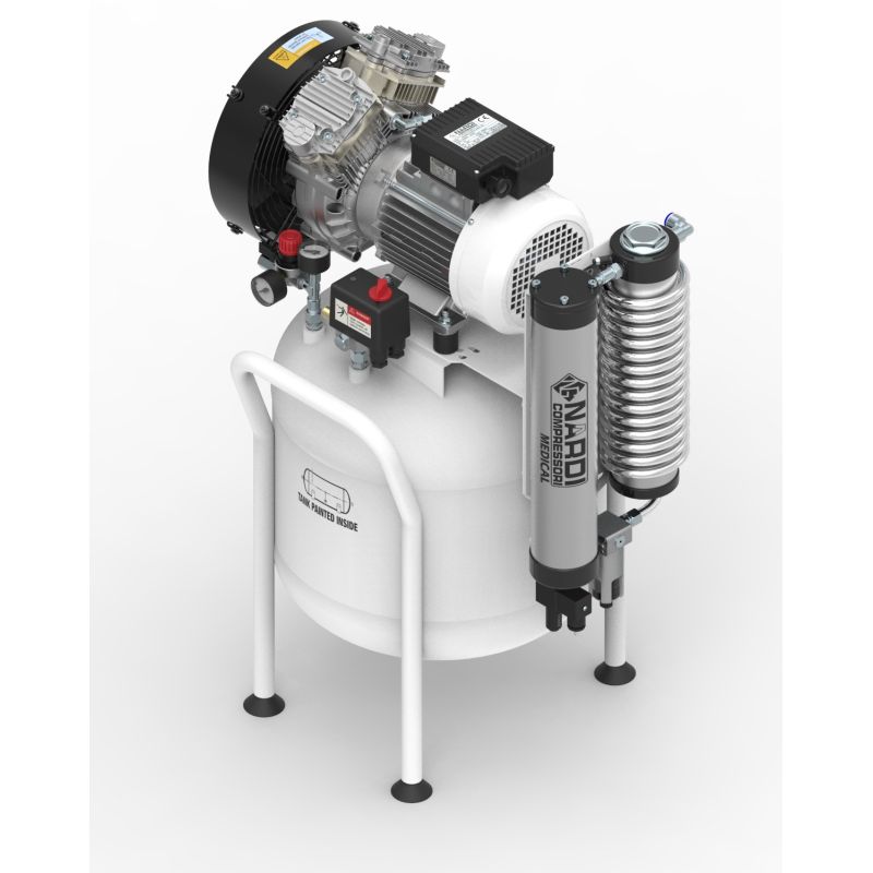 Compresseur dentaire 2D 1.5 cv, cuve de 50 litres Compresseur dentaire 2D 1.5 cv, cuve de 50 litres