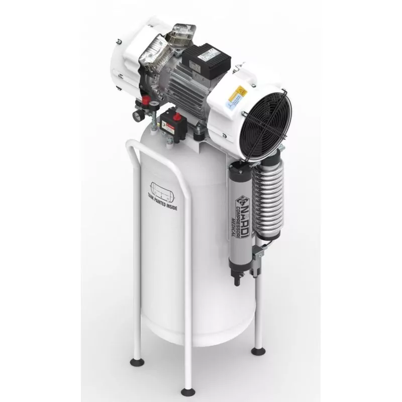 Compresseur dentaire 2D 3CV, cuve de 90 litres