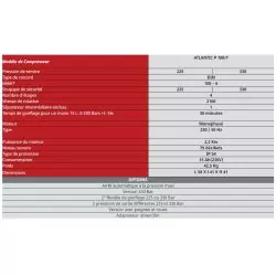 Atlantic 6m3 230 volts