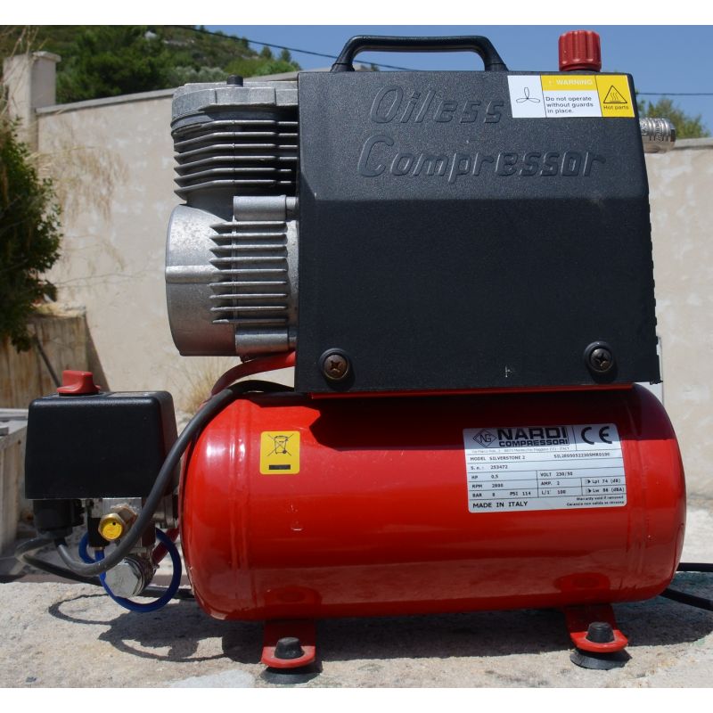 Compresseur Silverstone 2 100l/mn, cuve de 5 L occasion Compresseur Silverstone 2 100l/mn, cuve de 5 L occasion